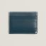 H Sellier card holder, bleu de Prusse