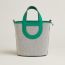 Hermès In-the-Loop 18手提包, 浅米色/黑色/炫绿色