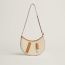 P'tit Arcon Toile & Cuir bag, écru/paille/sésame