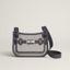 Jypsiere mini Toile & Cuir bag, écru/ardoise/ardoise