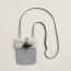 Plush phone case, gris Pantin/gris Pantin/écru