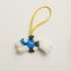Hermès Budy «&nbsp;A la Mer&nbsp;» charm, écru/bleu hydra/jaune de Naples/bleu nuit/craie
