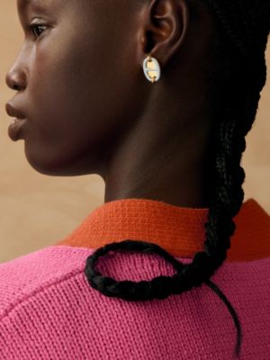 Mini Maillon earrings, View: Worn, worn, view 2 of 2