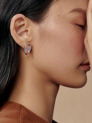 Mini Maillon耳环, 视图: 图片：产品佩戴, worn, 当前为第3张（共3张）