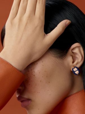 Mini Maillon耳环, 视图: 图片：产品佩戴, worn, 当前为第2张（共3张）