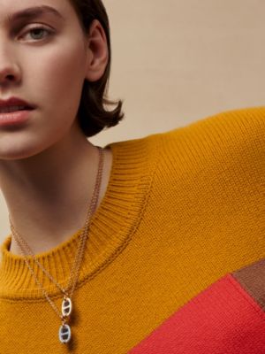 Mini Maillon pendant, small model, View: Worn, worn, view 4 of 4