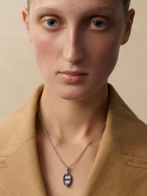 Mini Maillon pendant, small model, View: Worn, worn, view 2 of 3