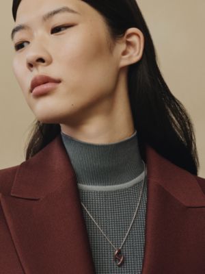 Chaine d'H necklace, small model, View: Worn, worn, view 2 of 3