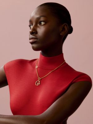 Tonnerre necklace, small model, View: Worn, worn, view 2 of 4