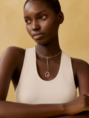 Tonnerre necklace, small model, View: Worn, worn, view 2 of 4