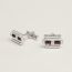 Tournis Tresse cufflinks, terre