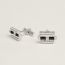 Tournis Tresse cufflinks, noir