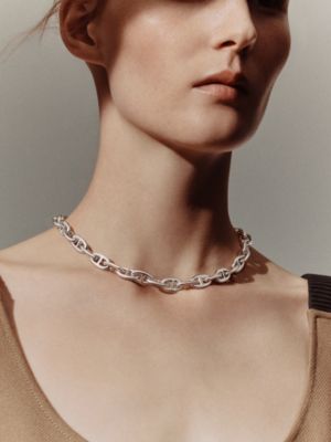 Chaine d'ancre necklace, large model, View: Worn, worn, view 3 of 4
