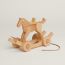Spirit pull-along horse with rope, naturel