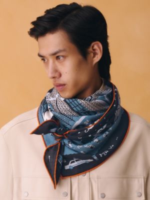 “麦迪逊派对”100方巾, 视图: 图片：产品佩戴, worn, 当前为第3张（共4张）