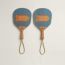 Animaux Nattes set of 2 beach rackets, bleu
