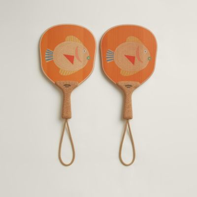 Animaux Nattes set of 2 beach rackets