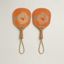 Animaux Nattes set of 2 beach rackets, orange