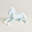 Cabriole horse plush, bleu