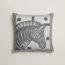Zebre Zig Zag靠枕, 灰色