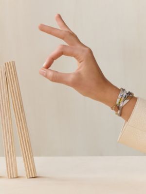 Double tour silk bracelet
