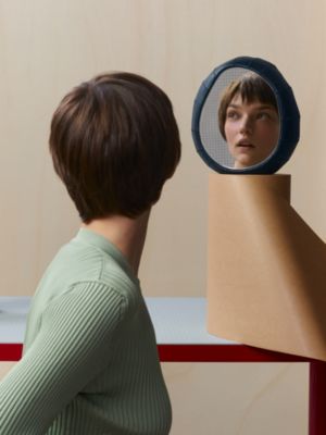 小号镜子, 视图: 图片：产品佩戴, worn, 当前为第2张（共4张）