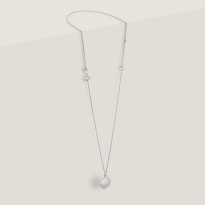 Hermès Ex-Libris long necklace, medium model