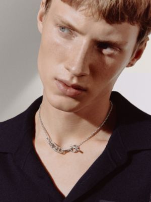 Chaine d'ancre Alea II necklace, small model, View: Worn, worn, view 3 of 3