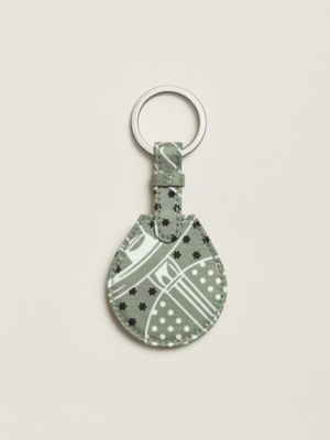 Apple AirTag Hermès key ring Bandana Eperon d'Or, View: Back, back, view 4 of 4