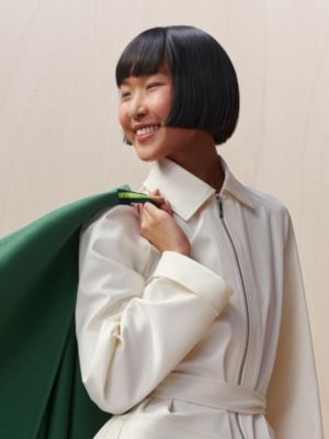 Single-sleeved reversible cape, View: Worn, worn, view 3 of 6