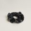 Claudia "Sangles en Zigzag Bandana" scrunchie, noir/noir