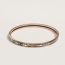 Flora y Plata bangle, sable/rose poudre/anthracite