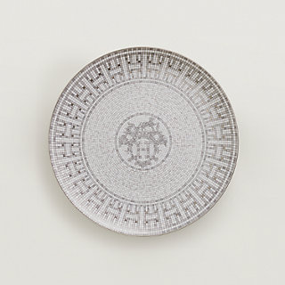 24铂金色马赛克”甜点盘| Hermès - 爱马仕官网