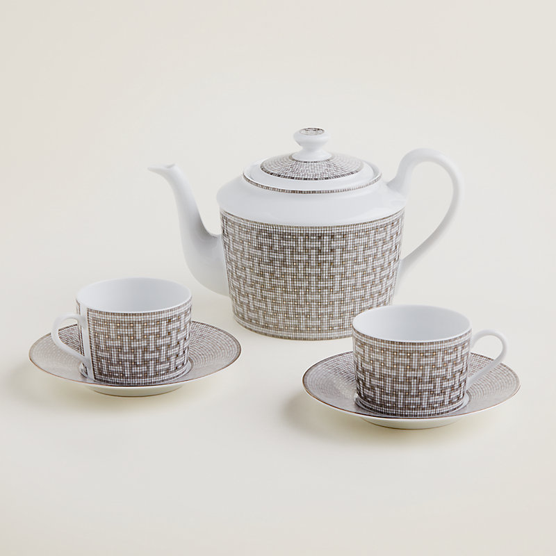 “24铂金色马赛克”茶具套装