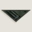 Coaching double face triangle scarf, noir/vert camouflage