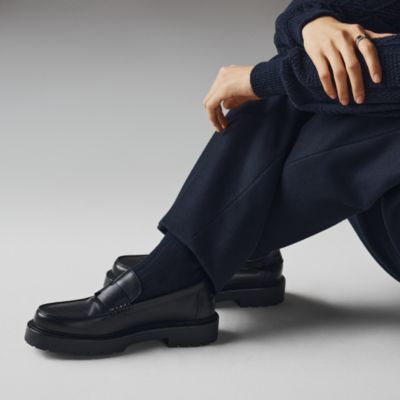 Black - Loafers - Men's Shoes | Hermès Mainland China