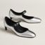 Lilibeth 40 pump, argent/noir