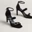 Liv 90 sandal, noir