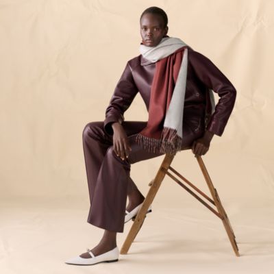 “双面”长披肩