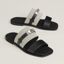Made sandal, prunoir/noir