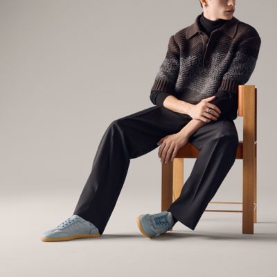 Blue - Sneakers - Hermès men's shoes & leather footwear | Hermès