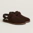 Noon sandal, marron ébène
