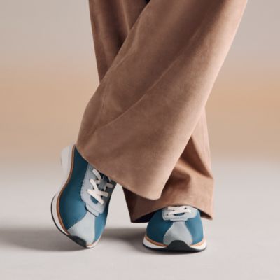 Blue - Sneakers - Hermès men's shoes & leather footwear | Hermès