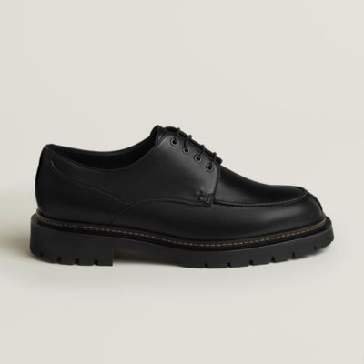 Black - Men's leather derbies and Oxford shoes | Hermès Mainland China