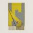 Casaque Clefs de H scarf, gris chiné foncé/jaune