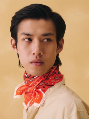 Neo Brandebourgs Bandana Frange scarf 65, View: Worn, worn, view 2 of 5