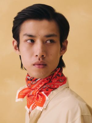 Neo Brandebourgs Bandana Frange scarf 65, View: Worn, worn, view 4 of 5