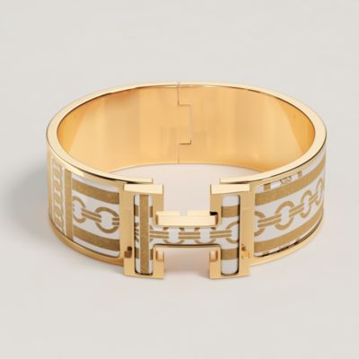 Clic Clac H Tartan & Chaines Obliques bracelet