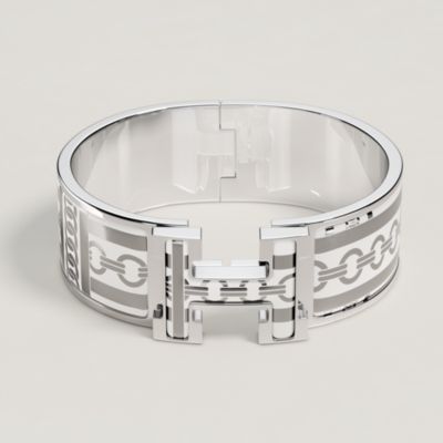 Clic Clac H Tartan & Chaines Obliques bracelet
