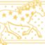 Clic Clac H Cheval de Coeur Bandana bracelet, orfèvre jaune or/blanc